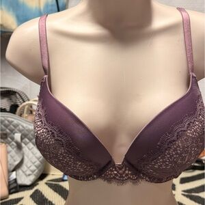 Victoria's Secret Lace Detail Mauve Bra